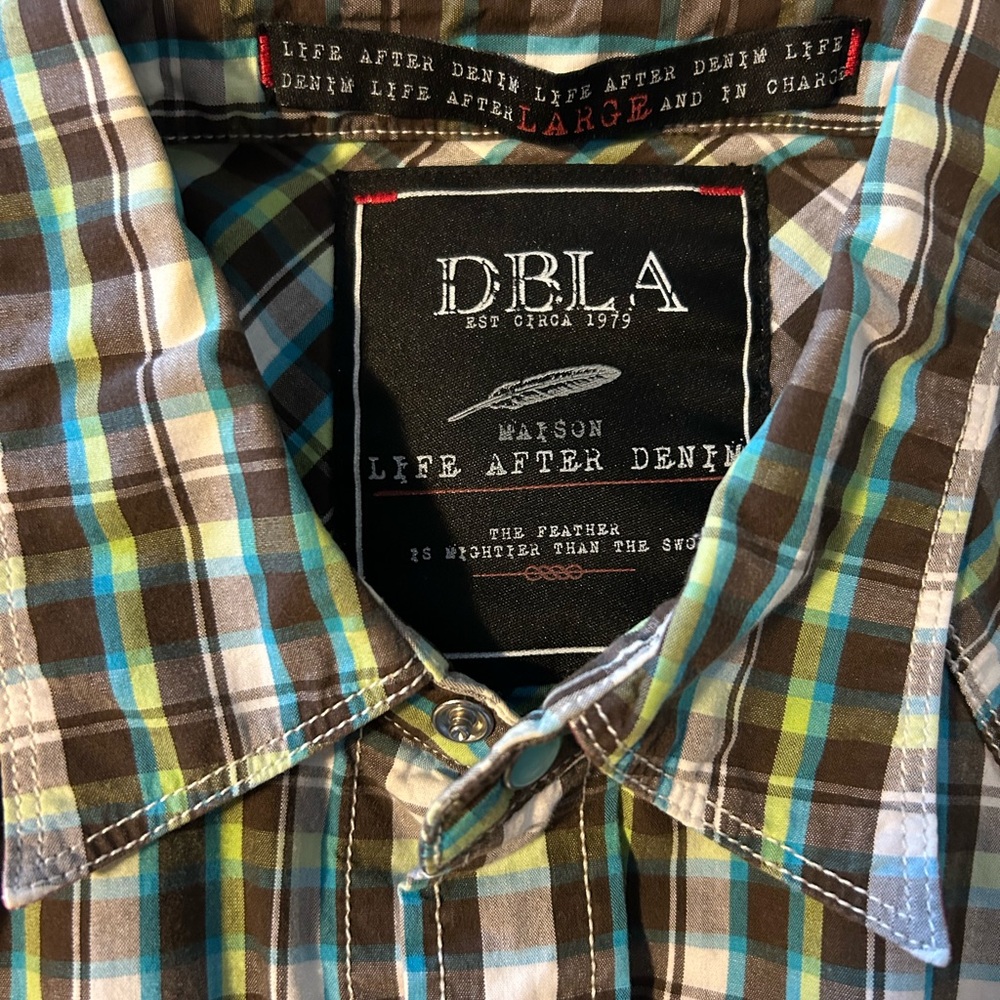 Men's Green Plaid Shirt